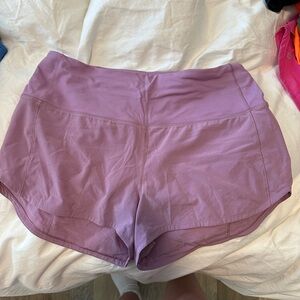 Dusty pink lululemon hotty hot shorts